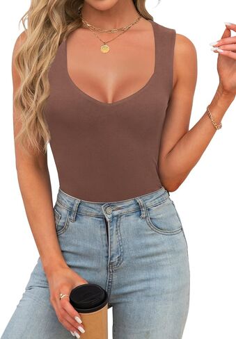 Womens V Neck Tank Tops Dressy Summer Sleeveless Tops Sexy Casual Going Out T Shirts Trendy Tops Blouses in Saudi Arabia