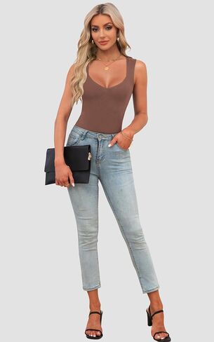 Womens V Neck Tank Tops Dressy Summer Sleeveless Tops Sexy Casual Going Out T Shirts Trendy Tops Blouses in Saudi Arabia