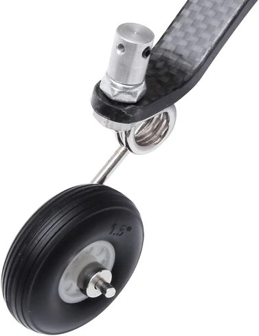 50cc نيترو طائرة كبيرة الهبوط الكربون الذيل عجلة الجمعية 1.5 بوصة المطاط الإطارات عدة RC طائرة استبدال أجزاء in Saudi Arabia
