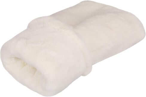 Faux Fur Hand Muff Wrist Hand Warmer Gloves Plush Thicken Hand Muffs Women Insulated Hand Cover Soft Full Finger Mitten in Saudi Arabia