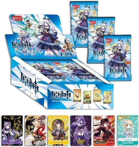 Genshin Impact Collectible Cards - Booster Packs Trading Card [Imported] - 9th Deluxe Version (Boxed of 30 Packs) in Saudi Arabia