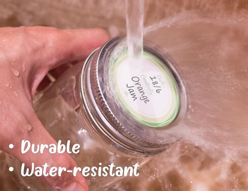 Mason Jar Lid Labels, Removable Canning Label, Waterproof Write-On Meal Prep Label for Food Container, Glass Bottle, Canned Jams, Preserve, Home & Kitchen Organization, 90 (Forest Streams) in Saudi Arabia