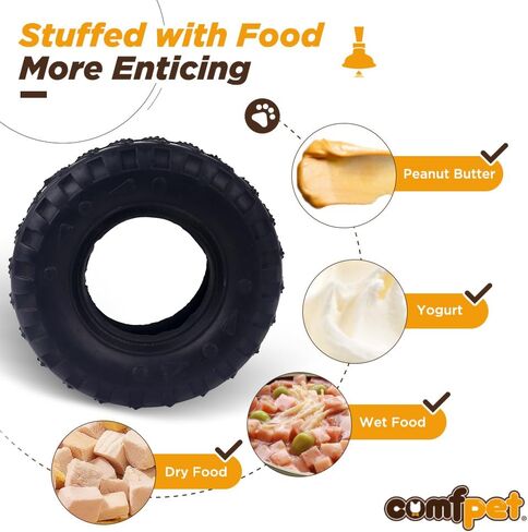 ألعاب مضغ قوية للكلاب، لعبة الإطارات المطاطية للمضغ العدواني، ألعاب الكلاب غير القابلة للتدمير لتدريب وتنظيف الأسنان، لعبة مضغ أسنان الكلاب شديدة التحمل in Kuwait