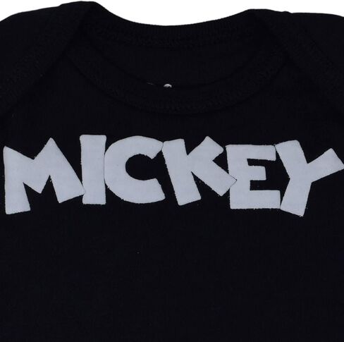 Disney Mickey Mouse Newborn Baby Boys Cosplay Bodysuit and Hat Set Mickey Mouse/Black 0-3 Months in Saudi Arabia