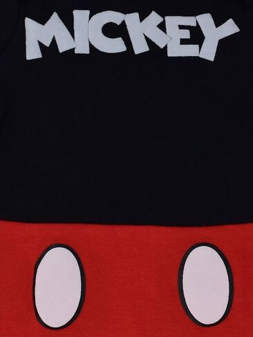 Disney Mickey Mouse Newborn Baby Boys Cosplay Bodysuit and Hat Set Mickey Mouse/Black 0-3 Months in Saudi Arabia