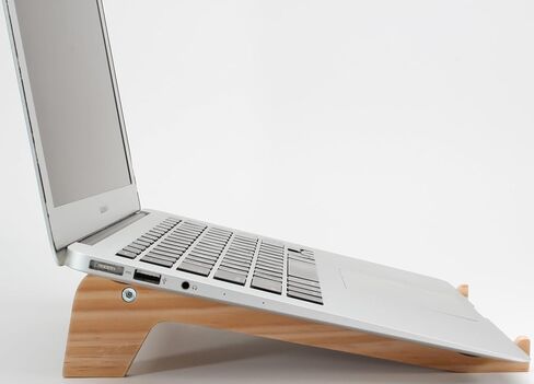 Laptop Stand, Wooden Structure, eco-Friendly Water-Based Paint (Nature Pine Wood) in Saudi Arabia