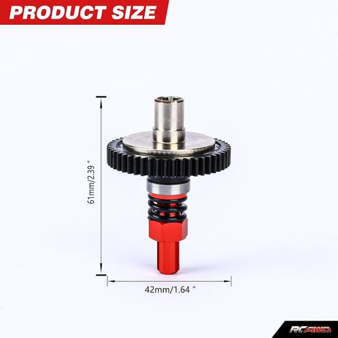 مجموعة شبشب RCAWD Vendetta 50T Spur Gear 0.8 Mod لـ Arrma 1/8 مخالفة 4X4 Vendetta 4WD 3s BLX ترقيات الأجزاء in Saudi Arabia