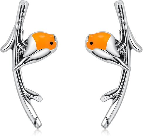 أقراط روبن بيرد الأذن متسلق للنساء سترات أقراط زاحفة مضادة للحساسية in Kuwait