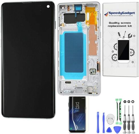 [Black Frame] AMOLED Screen Display Touch Digitizer LCD Replacement for Samsung Galaxy S10 6.1 Inch by SpeedyGadget in Kuwait