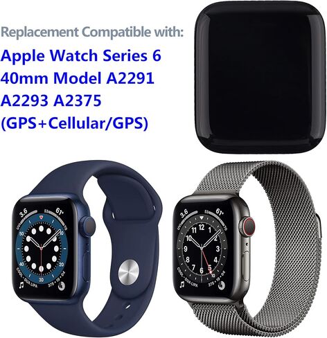LCD Display Compatible with Apple Watch Series 6 40mm Model A2291 A2293 A2375 (GPS+Cellular/GPS) Touch Screen with Tools in Saudi Arabia