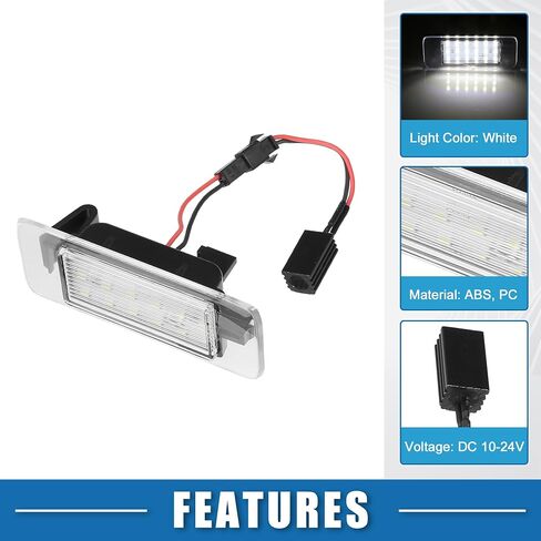 مجموعة ضوء لوحة ترخيص السيارة LED رقم 13578958/13575641/13590043 لسيارة شيفروليه سوبربان LS LT لسيارة Premier LTZ 15-20 ضوء أبيض بلاستيكي (مجموعة من 2) in Saudi Arabia