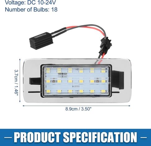 مجموعة ضوء لوحة ترخيص السيارة LED رقم 13578958/13575641/13590043 لسيارة شيفروليه سوبربان LS LT لسيارة Premier LTZ 15-20 ضوء أبيض بلاستيكي (مجموعة من 2) in Saudi Arabia