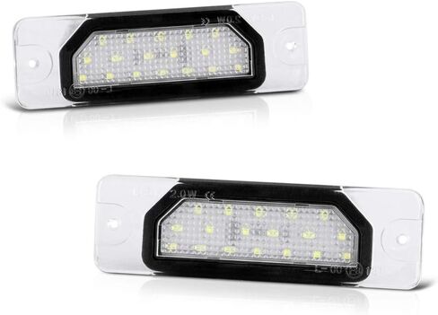 VIPMOTOZ Full LED License Plate Light For Infiniti FX35 FX45 I30 I35 M35h M37 M56 Q45 Compatible with Nissan Maxima - 6000K Diamond White, 2-Pieces Tag Lamp Assembly Replacement in Saudi Arabia