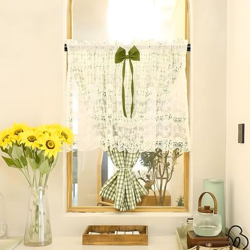 4PCS Tension Curtain Rod 33 To 59 Inch Small Shower Curtain Rods No Drilling Adjustable Expandable 7/8" Spring Loaded Curtain Rod for Window Closet Bathroom Kitchen Bedroom Doorway Door in Saudi Arabia