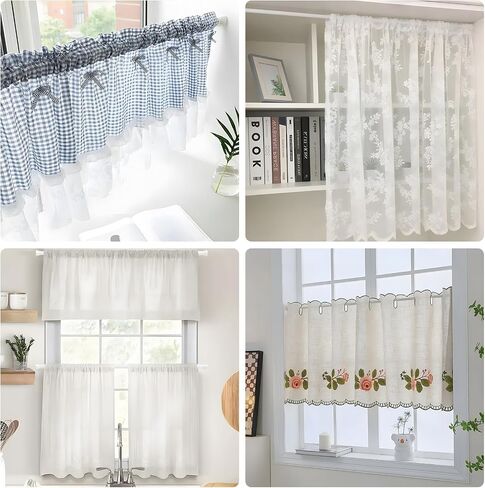 4PCS Tension Curtain Rod 33 To 59 Inch Small Shower Curtain Rods No Drilling Adjustable Expandable 7/8" Spring Loaded Curtain Rod for Window Closet Bathroom Kitchen Bedroom Doorway Door in Saudi Arabia