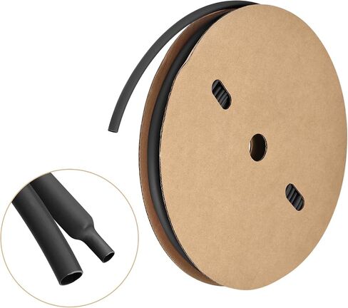 MECCANIXITY Heat Shrink Tubing, 3:1 Ratio 5/16 Inch Diameter 50ft Adhesive Lined Dual Wall Heat Shrink Tube Waterproof Sealed Black in Saudi Arabia