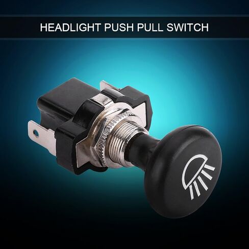 Push Pull Light Switch, 12V Car Cart Head Light Switch Push/Pull Type Universal Push Pull Headlight Switch Button Switch for Club Car Cart Light Switch Push Pull Switch 12 Volt in Saudi Arabia