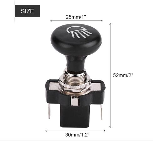 Push Pull Light Switch, 12V Car Cart Head Light Switch Push/Pull Type Universal Push Pull Headlight Switch Button Switch for Club Car Cart Light Switch Push Pull Switch 12 Volt in Saudi Arabia