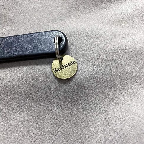 60 قطعة من العلامات المعدنية المصنوعة يدويًا من سبيكة مصنوعة يدويًا قلادة خرز معدنية علامات علامات لهدايا صناعة المجوهرات DIY - 14 ملم - فضية مستديرة + برونزية in Kuwait