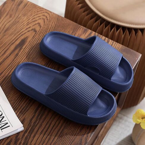 HZDHCLH Women's Slide Sandals - Comfortable House Slippers for Indoor and Outdoor, Non-Slip Platform Slippers for Men and Women in Saudi Arabia