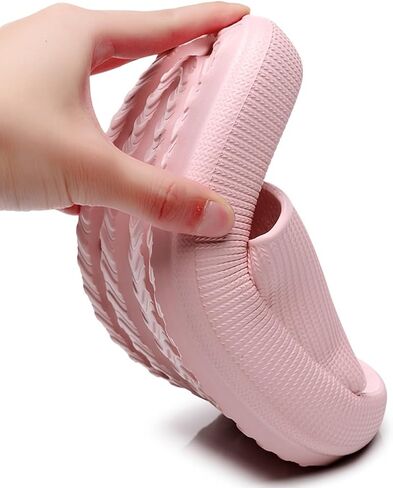 HZDHCLH Women's Slide Sandals - Comfortable House Slippers for Indoor and Outdoor, Non-Slip Platform Slippers for Men and Women in Saudi Arabia