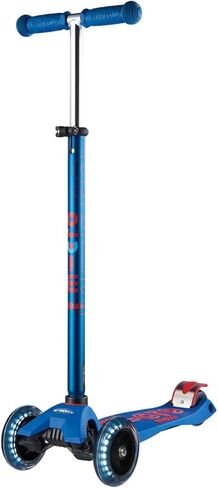 مايكرو® | سكوتر ماكسي ديلوكس ال اي دي 3 عجلات للأطفال | عجلات بأضواء LED | نظام دوار للإمالة | ارتفاع قابل للتعديل | 5-12 سنة | الأولاد والبنات in Kuwait