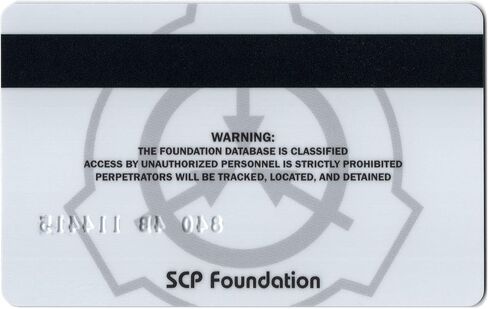 بطاقة الوصول الآمن لمؤسسة SCP، المستوى 4 in Kuwait