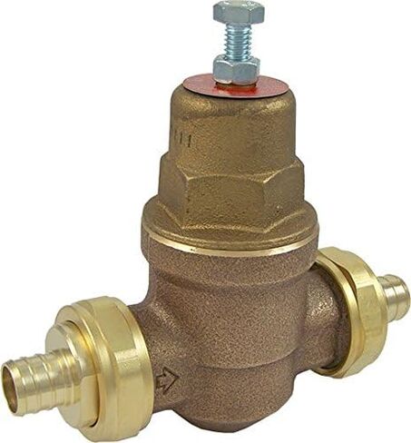 Cash Acme 3/4 Inch EB45 Double Union Crimp Pressure Regulating Valve (PRV), Metal Top, 45 PSI, 24471-0045 in Saudi Arabia