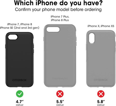 OtterBox iPhone SE الجيل الثالث والثاني، iPhone 8 & iPhone 7 (غير متوافق مع الطرز ذات الحجم الكبير) حافظة سلسلة Commuter - طريقة OCEAN WAY (AQUA SAIL/AQUIFER)، نحيفة وقوية، وصديقة للجيب، مع حماية للمنافذ in Saudi Arabia