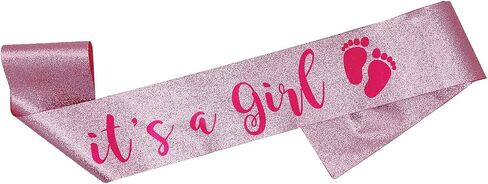 OMISS Blue Glitter Sash It's a Boy for a Sparkling Baby Shower in Saudi Arabia