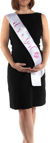 OMISS Blue Glitter Sash It's a Boy for a Sparkling Baby Shower in Saudi Arabia