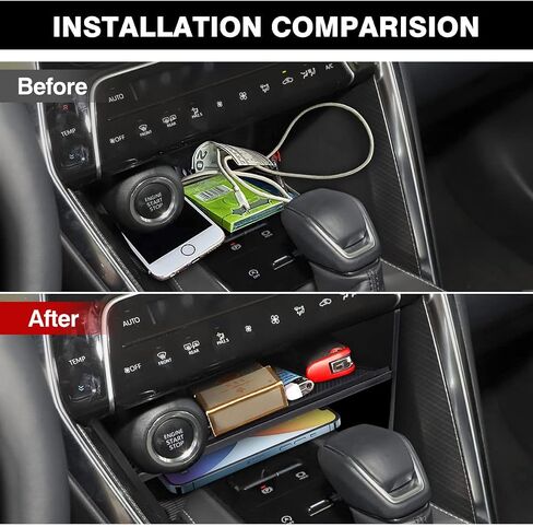 منظم وحدة التحكم المركزية Karltys لملحقات Toyota Venza 2021-2024، صينية وحدة التحكم المركزية Venza، صندوق تخزين وحدة التحكم الوسطى، إدراج مقسم مع حصيرة سيليكون غير قابلة للانزلاق ABS أسود in Saudi Arabia