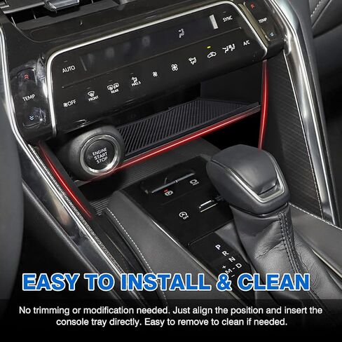 منظم وحدة التحكم المركزية Karltys لملحقات Toyota Venza 2021-2024، صينية وحدة التحكم المركزية Venza، صندوق تخزين وحدة التحكم الوسطى، إدراج مقسم مع حصيرة سيليكون غير قابلة للانزلاق ABS أسود in Saudi Arabia