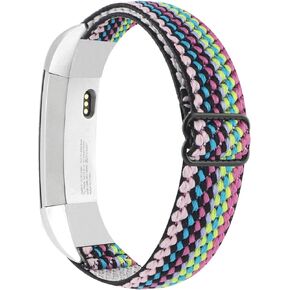 أربطة مرنة قابلة للتعديل متوافقة مع Fitbit Alta/Alta HR، أساور معصم بديلة ناعمة قابلة للتمدد من النايلون الرياضي قابلة للتنفس للنساء والرجال