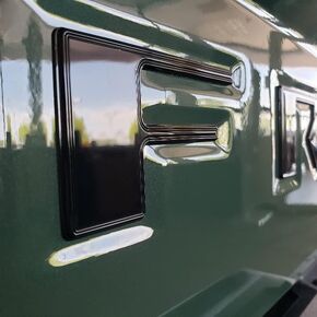 EyeCatcher Tailgate Letter Inserts Compatible with 2022-2024 Frontier Accessories (Gloss Black)