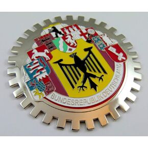 Grille Badge 10 Cities German Germany car Truck Grill Deutschland Chrome Emblem