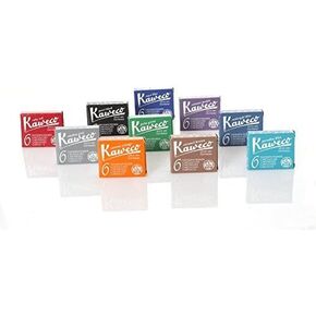 Kaweco Fountain Pen Ink Cartridges Short, 10 Colors, 10 x 6 Pieces