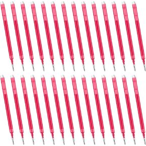 28 Pcs Erasable Pen Refills 0.7 mm Gel Ink Medium Fine Point Retractable Click for Crossword Puzzles School Office Home (Pink)