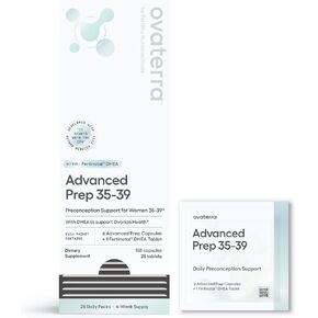 Advanced Prep Preconception Vitamins for Women with DHEA 25mg, Conception Fertility Prenatal Vitamins, Fertility Supplements for Women, Prenatal Multivitamin 4 Week Supply (28 Daily Packets)