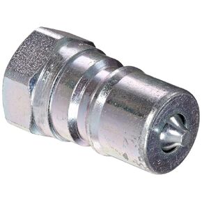 Dixon Valve H3F3 Steel ISO-B Interchange Hydraulic Fitting, Nipple, 3/8" Coupling x 3/8" - 18 NPTF Female