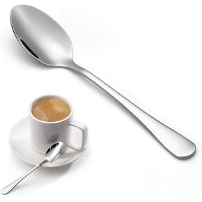 12 Pcs Demitasse Espresso Spoons Set, 4.7" Mini Coffee Spoons, Tiny Tea Spoons, Stainless Steel Small Spoons for Dessert, Tea, Appetizer, Small Serving Spoons, Small Sugar Spoons, Dishwasher Safe