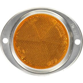 PETERSON MFG Peterson Manufacturing V472A Amber 3" Aluminum Oval Reflector