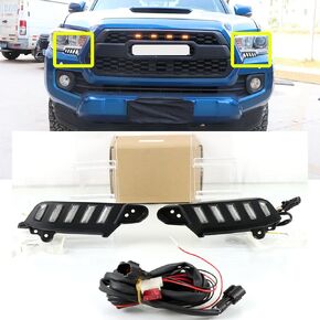 Car DRL Fog light For Tacoma 2016-2023 LED DRL Daytime Running Lights Daylight Turn Signal Car Styling Accessories