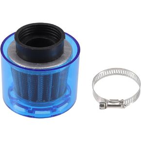 Air Filter Cleaner Straight 40mm/1.57" Motorcycle Filter for 110-125cc Most Motorcycles ATV Mopeds Dirt Bikes Race Bikes Blue