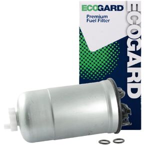 ECOGARD XF65428 Premium Diesel Fuel Filter Fits Volkswagen Jetta 1.9L DIESEL 1999-2005, Beetle 1.9L DIESEL 1999-2006, Golf 1.9L DIESEL 1999-2006, Passat 2.0L DIESEL 2004-2005