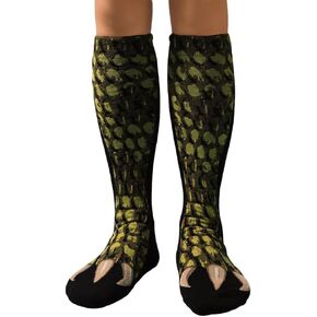 1 Pair Novelty 3D Print Animal Paw Cotton Calf Socks for Women Teens