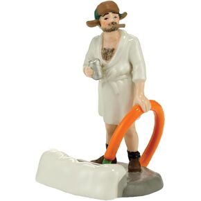 Department 56 National Lampoon Christmas Vacation Village Cousin Eddie in The Morning Accessory Figurine & National Lampoon Christmas Vacation Fire It Up Dad Accessory Figurine, Standard, Green