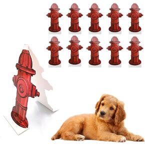 10pcs Dog Pee Pad Helper, Fire Hydrant for Dogs to Pee On, Potty Reusable Training Dog Pee Pad Tool, Dog Fire Hydrant Pee Post, Pet Diaper Pad Guide, Pet Potty Guide for Dog Puppy
