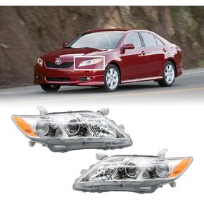 مجموعة المصابيح الأمامية تناسب 2007 2008 2009 Toyota Camry، زوج المصابيح الأمامية يشمل جانب السائق والراكب in Kuwait