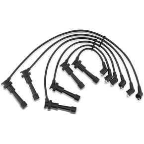 A-Premium Ignition Spark Plug Wires Set of 6 Compatible with Dodge Stealth 1991-1996 & Mitsubishi 3000GT 1991-1999, Diamante 1992-1995, V6 3.0L DOHC